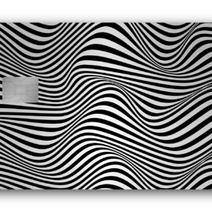 Tarjeta de pago metálica Negro y blanco