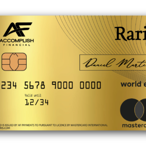 Tarjeta de pago metálica The Royal Mint RARIS