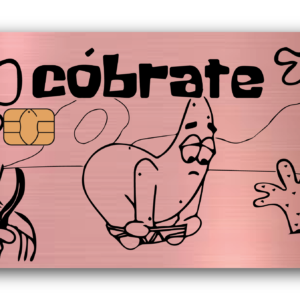 Tarjeta de pago metálica "Cóbrate" Patricio estrella