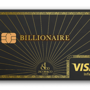 Tarjeta de pago metálica Visa Infinite Jacob & Co