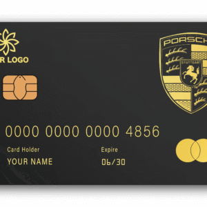 Tarjeta de pago metálica Porsche